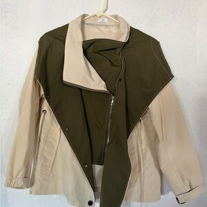 Olive and Cream Women's Jacket